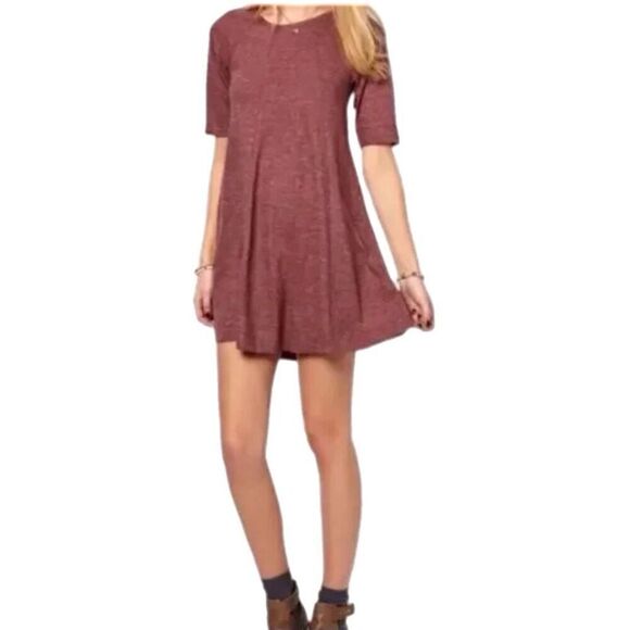 Ganni by Anthropologie Winter Jersey Mini Swing Dress - Picture 1 of 5